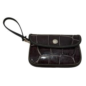 Dooney & Bourke Crocodile Embossed Wristlet